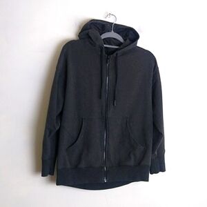 Lululemon Womens Hooded Jacket Hoodie Full Zip size 8 Charcoal Gray Pockets
